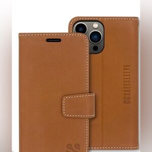 Safesleeve Tan Leather Phone Case